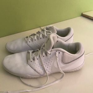 Cheerleading white Nike shoes